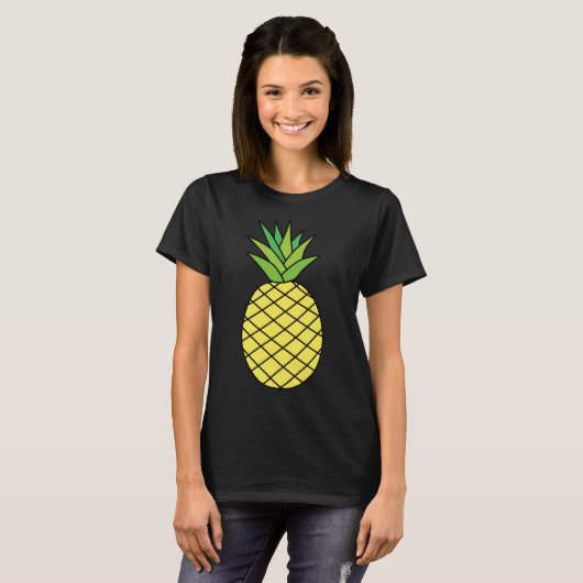 T-shirt chemise d'ananas (Devant entier)