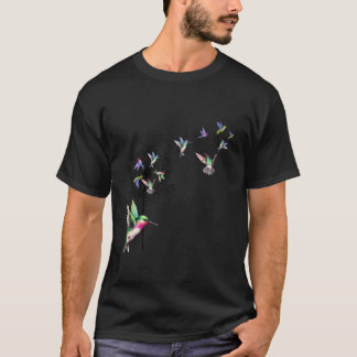 T-shirt Chemise Dandelion Oiseau Colibri Pour Femmes