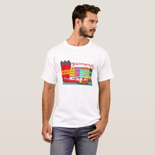 T-shirt Chemise Danemark (Devant entier)