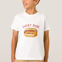 Chemise d'anniversaire de chien chanceux - Hot Dog