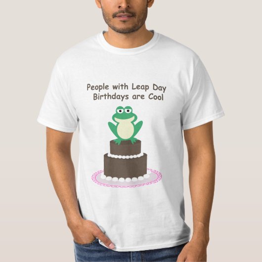 T-shirt Chemise d'anniversaire de jour intercalaire (Devant)