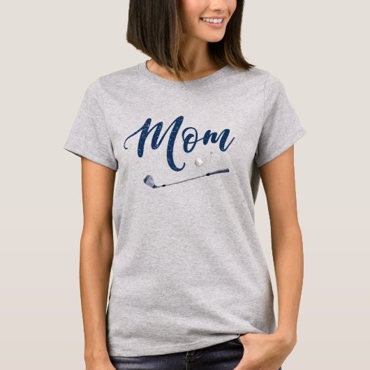 T-shirt Chemise d'anniversaire de la maman du golf (Devant)