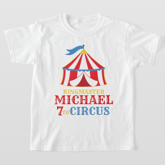 T-shirt Chemise d'anniversaire du carnaval Red Tent Circus (Poser)