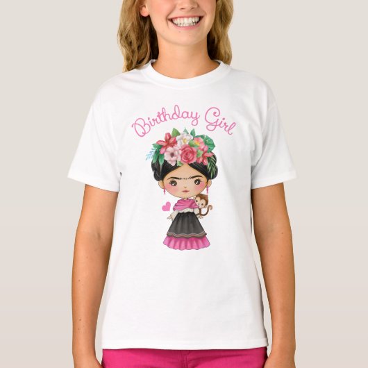 T-shirt Chemise d'anniversaire Frida Kahlo (Devant)