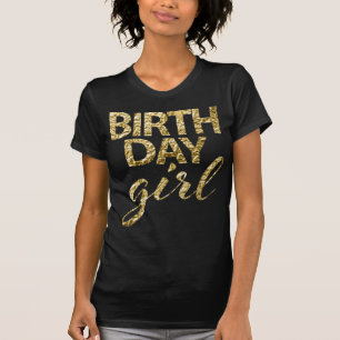 T-shirt Chemise d'anniversaire Gold Foil