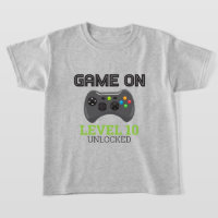 Chemise d'anniversaire manette de jeu vidéo niveau