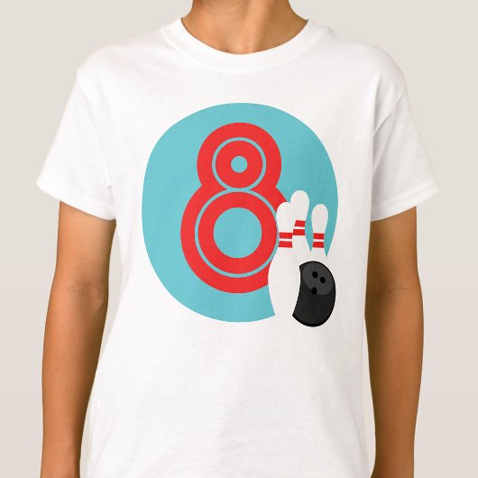 T-shirt Chemise d'anniversaire pour enfants Bowling
