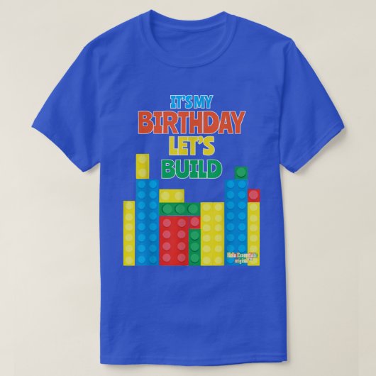 T-shirt Chemise d'anniversaire pour les enfants Construiso (Design devant)