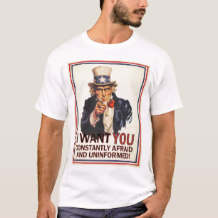 T-shirt Chemise d'Anti-Propagande d'Oncle Sam