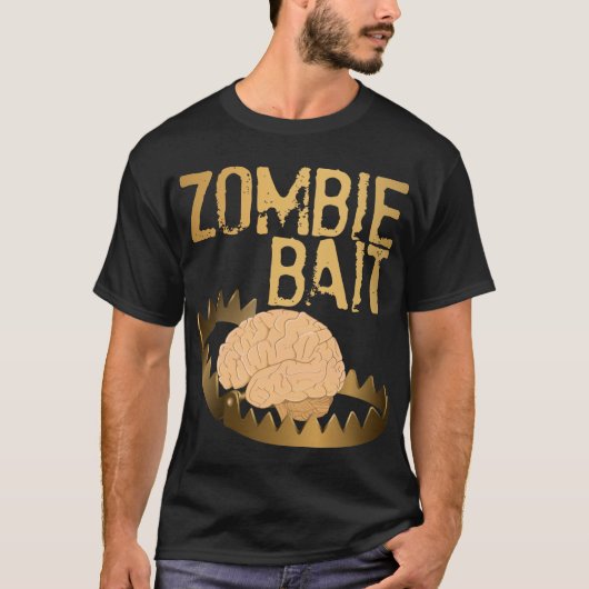 T-shirt Chemise d'appât Zombie (Devant)