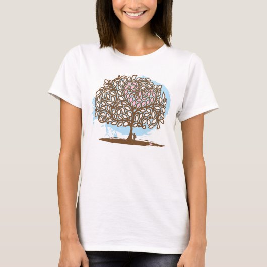 T-shirt Chemise d'arbre d'amour (Devant)