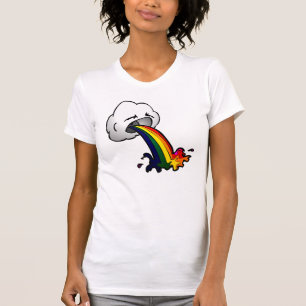 T-shirt Chemise d'arc-en-ciel - nuage drôle