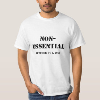 T-shirt Chemise d'arrêt de gouvernement fédéral : Non