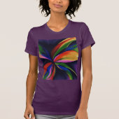 T-shirt Chemise d'art Abstraite colorée Paradise (Devant)