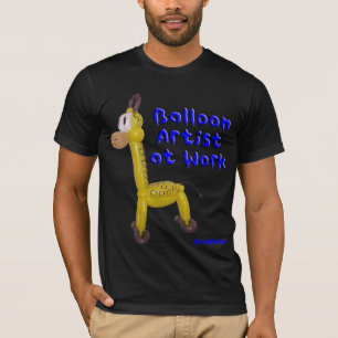 T-shirt Chemise d'art de ballon de girafe - artiste de