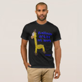 T-shirt Chemise d'art de ballon de girafe - artiste de (Devant entier)
