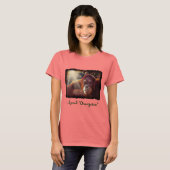 T-shirt Chemise d'art de la faune Red Ape (Devant entier)