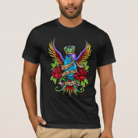 Chemise d'art de tatouage d'hirondelle
