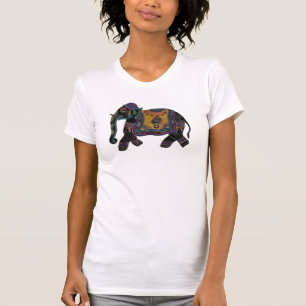 T-shirt Chemise d'art d'éléphant d'Asie