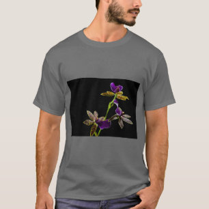T-shirt Chemise d'art floral Elegant Bloom