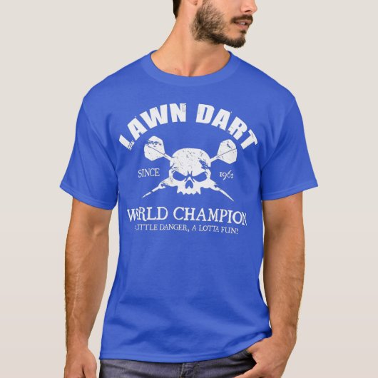 T-shirt Chemise Dart Pour Champion Du Monde Dart À Pelouse (Devant)