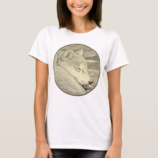 T-shirt Chemise d'art Shiba Inu Chemise d'art Chemise de f (Devant)