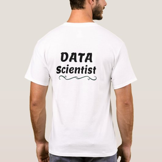 T-shirt Chemise Data Science, Chemise Programmeur, Analyst (Dos)