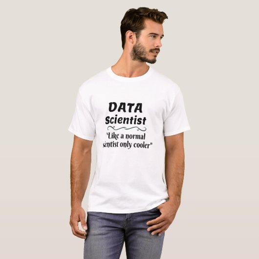 T-shirt Chemise Data Science, Chemise Programmeur, Analyst (Devant entier)