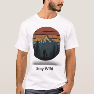 T-shirt Chemise d'aventure de montagne Chemises Stay Wild
