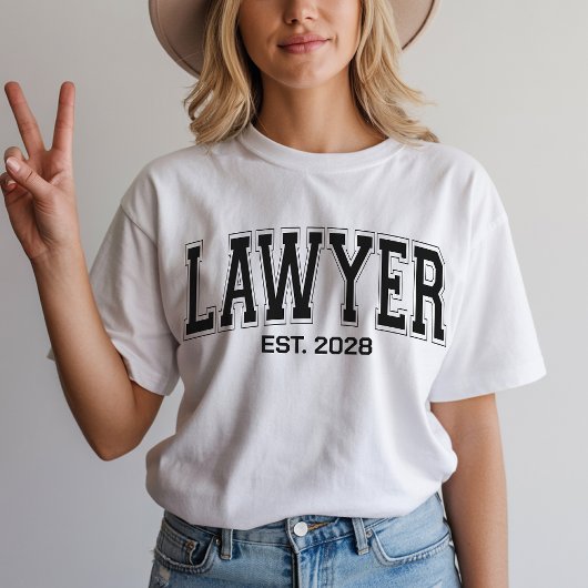 T-shirt Chemise d'avocat sur mesure, Cadeau de la faculté 