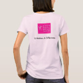 T-shirt Chemise d'Awarness de cancer du sein (Dos)