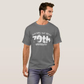 T-shirt Chemise de 70e anniversaire personnalisable (Devant entier)