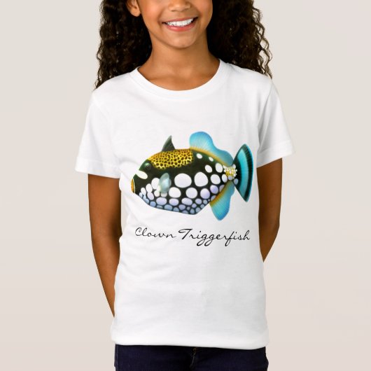 T-Shirt Chemise de Babydoll de filles de Triggerfish de (Devant)
