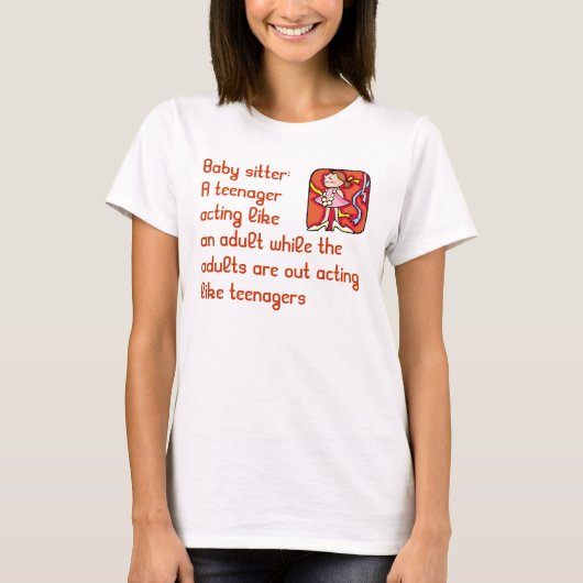 T-shirt Chemise de babysitter (Devant)