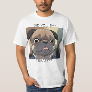 T-shirt chemise de bande dessinée PUG