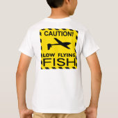 T-shirt Chemise de "bas poissons de vol" de l'enfant (Dos)