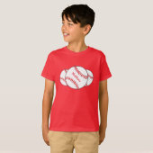 T-shirt Chemise de base-ball (Devant entier)