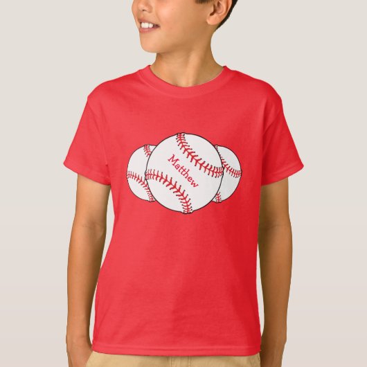 T-shirt Chemise de base-ball (Devant)