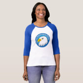 T-shirt Chemise de base-ball de dames d'Eagle (Devant entier)