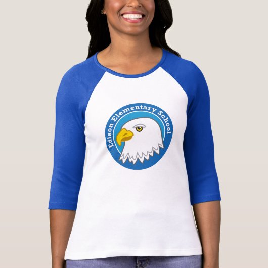 T-shirt Chemise de base-ball de dames d'Eagle (Devant)