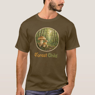 T-shirt Chemise de base de la cabane enfant de la forêt De