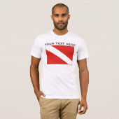 T-shirt Chemise de base de modèle de drapeau de piqué (Devant entier)