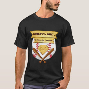 T-shirt Chemise de Baseball Construite Sur La Terre Et Gui