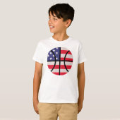 T-shirt Chemise de basket-ball de drapeau américain (Devant entier)