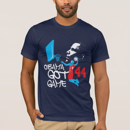 T-shirt Chemise de basket-ball d'Obama (Devant)