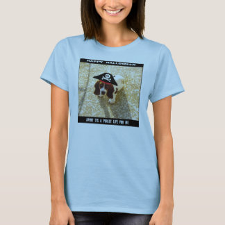 T-shirt Chemise de Basset Hound de pirate