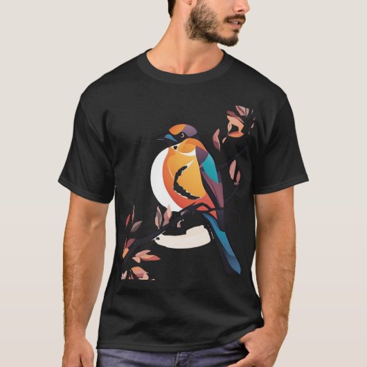 T-shirt Chemise de beauté perchée (Devant)