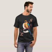T-shirt Chemise de beauté perchée (Devant entier)