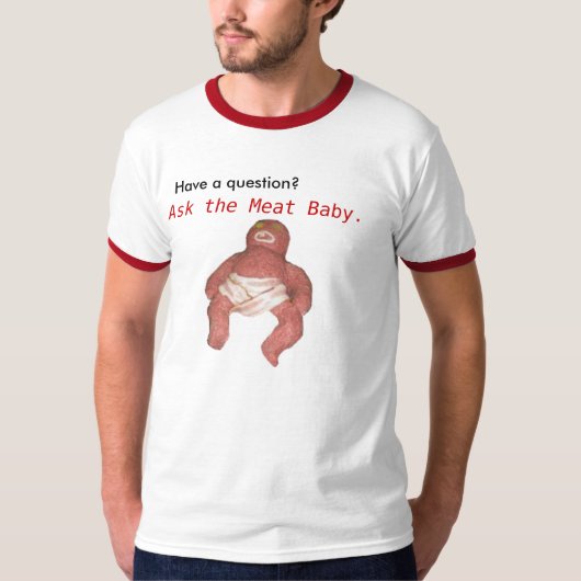 T-shirt Chemise de bébé de conseil (végétarien amical) (Devant)
