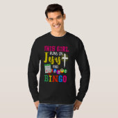 T-shirt Chemise de Bingo Cette Fille Court Sur Jésus Et Gr (Devant entier)